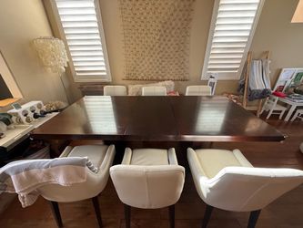Dark Wood Dining Table  (No Chairs