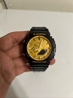 Casio G-Shock Black and Gold Watch