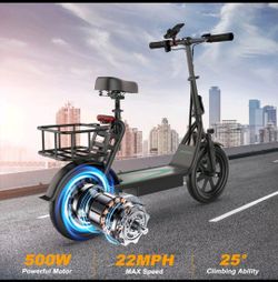 Electric Scooter With Seat