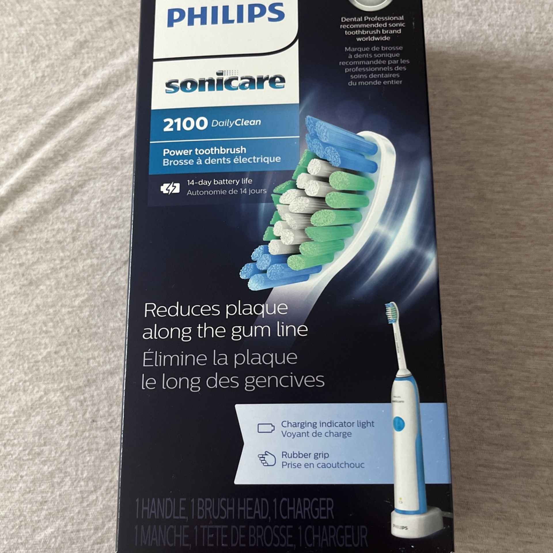 Philips Sonicare 2 Series plaque control rechargeable electric toothbrush, HX6211