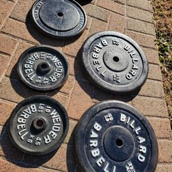 Weider Barbell 50,25,10 Lbs Weight Plates