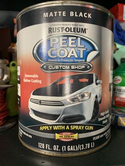 Rust oleum Peal Coat Matte Black New 