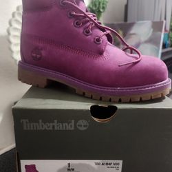 Timberlands Purple Size 1 Youth