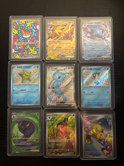 9 Pokemon Cards (IR, Ex, Baby Shiny)