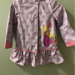DISNEY TANGLED RAPUNZEL RAIN JACKET PRINCESS RAIN COAT