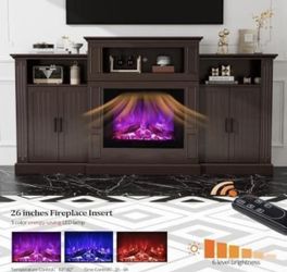 New in box Brown 80” Modern TV Stand Entertainment Center A1234 (80)