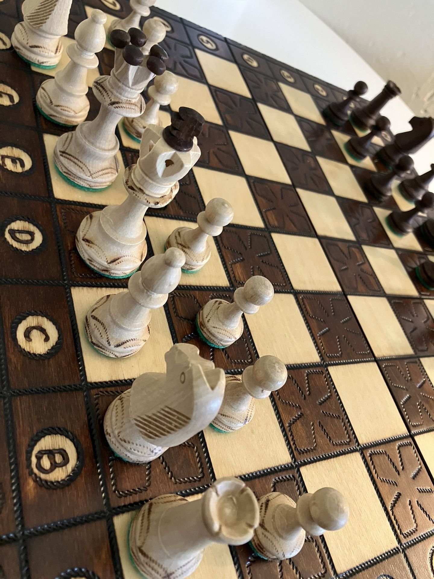 Chess Set (Wooden) & Case Included