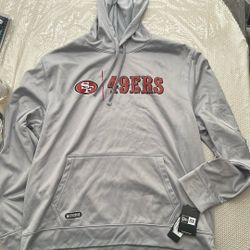 XXL Grey 49ers New era Hoodie 