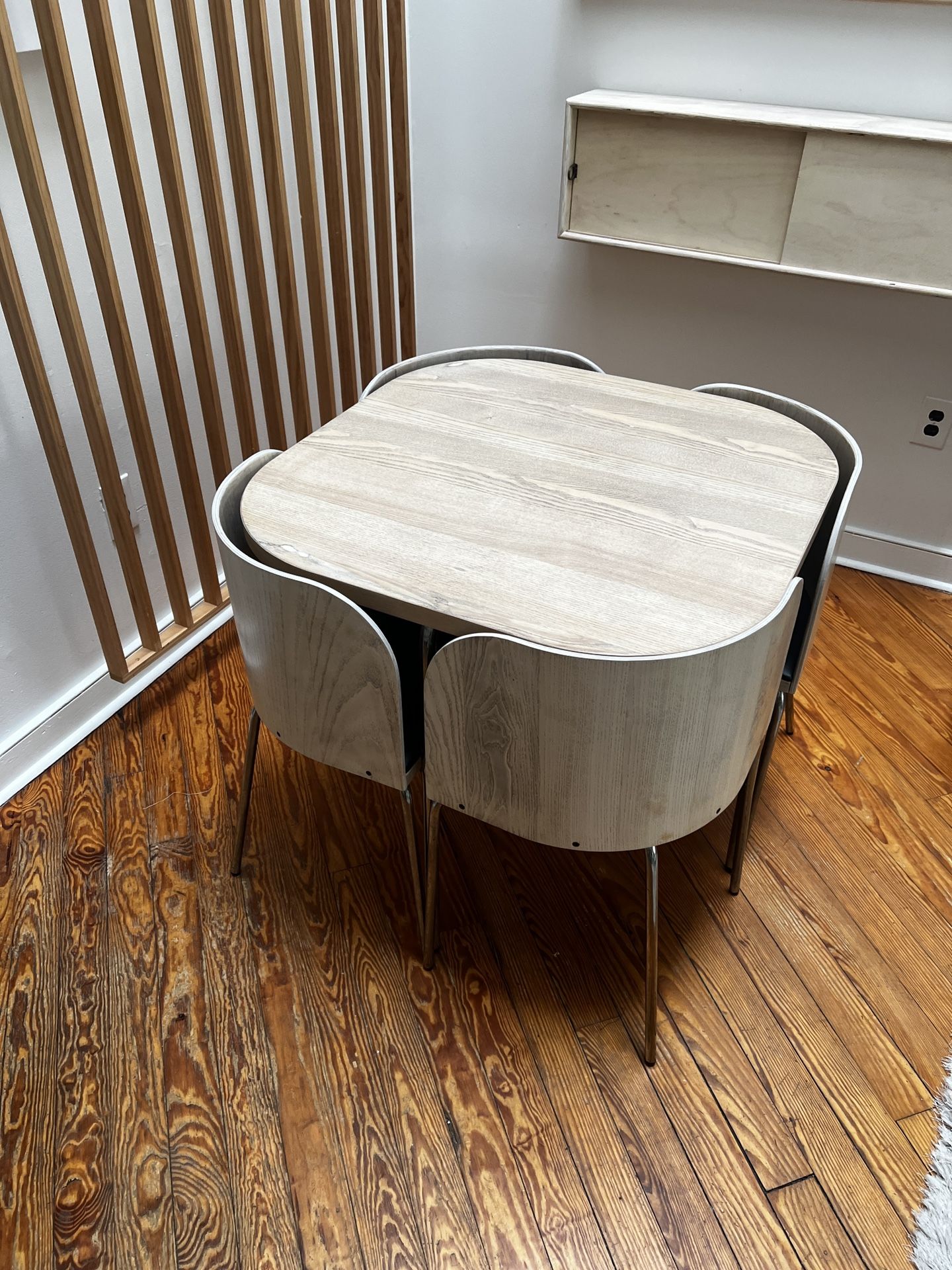 90s Fusion Bent Plywood Vintage IKEA 5 Pc Dining Set