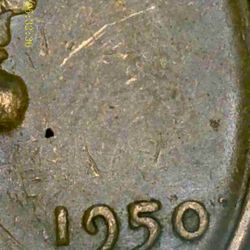 1950 D Lincoln Wheat Penny Doubled 