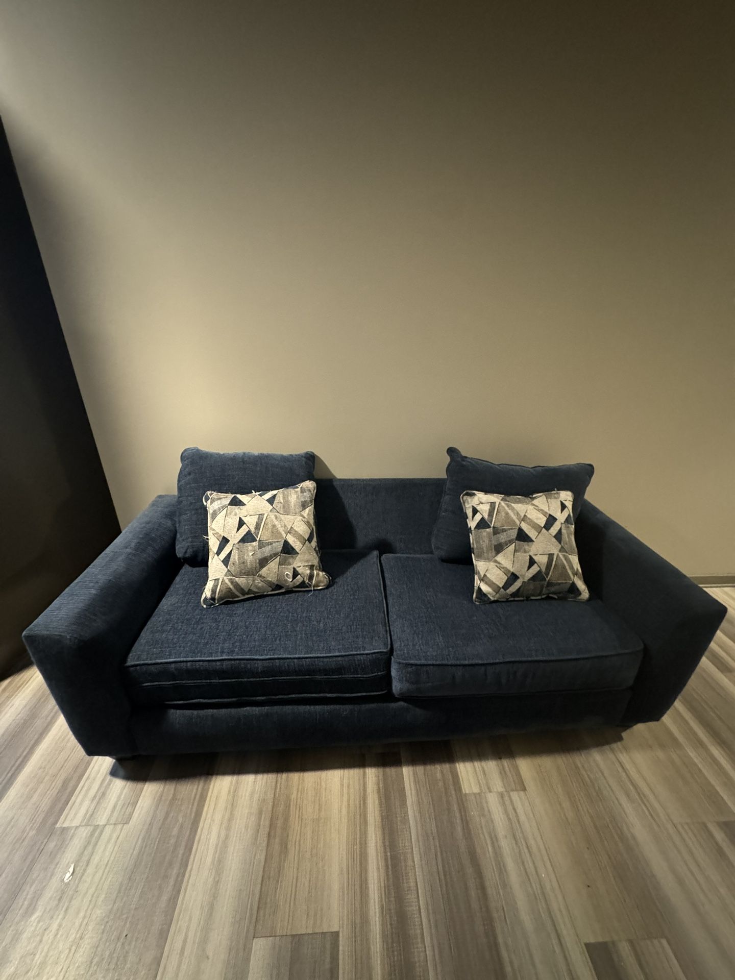 Blue sleeper Sofa