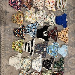 Smart Bottoms Cloth Diaper Bundle | 29 AIO + Wet Bags + 4 pull On Diapers