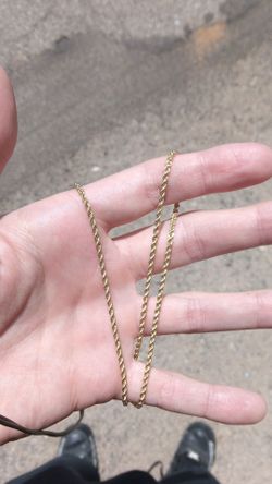 10k gold rope chain