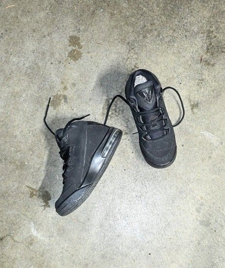 Air Jordan 1 Mid Triple Black Shoes Womens6.5