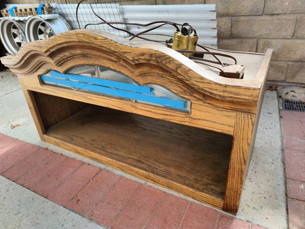 Oak Display Hutch