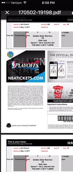 Warriors vs Jazz game 2 May 4th