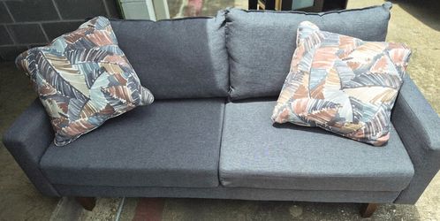 Small blue sofa