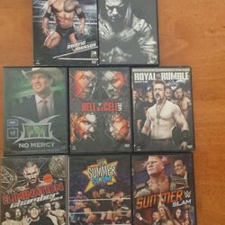 WWE DVD 📀 LOT SALE. BONUS THE ROCK CHRISTMAS Ornament 