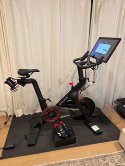 Peloton Bike + Essentials Package & Mat – Excellent Condition – $550 OBO