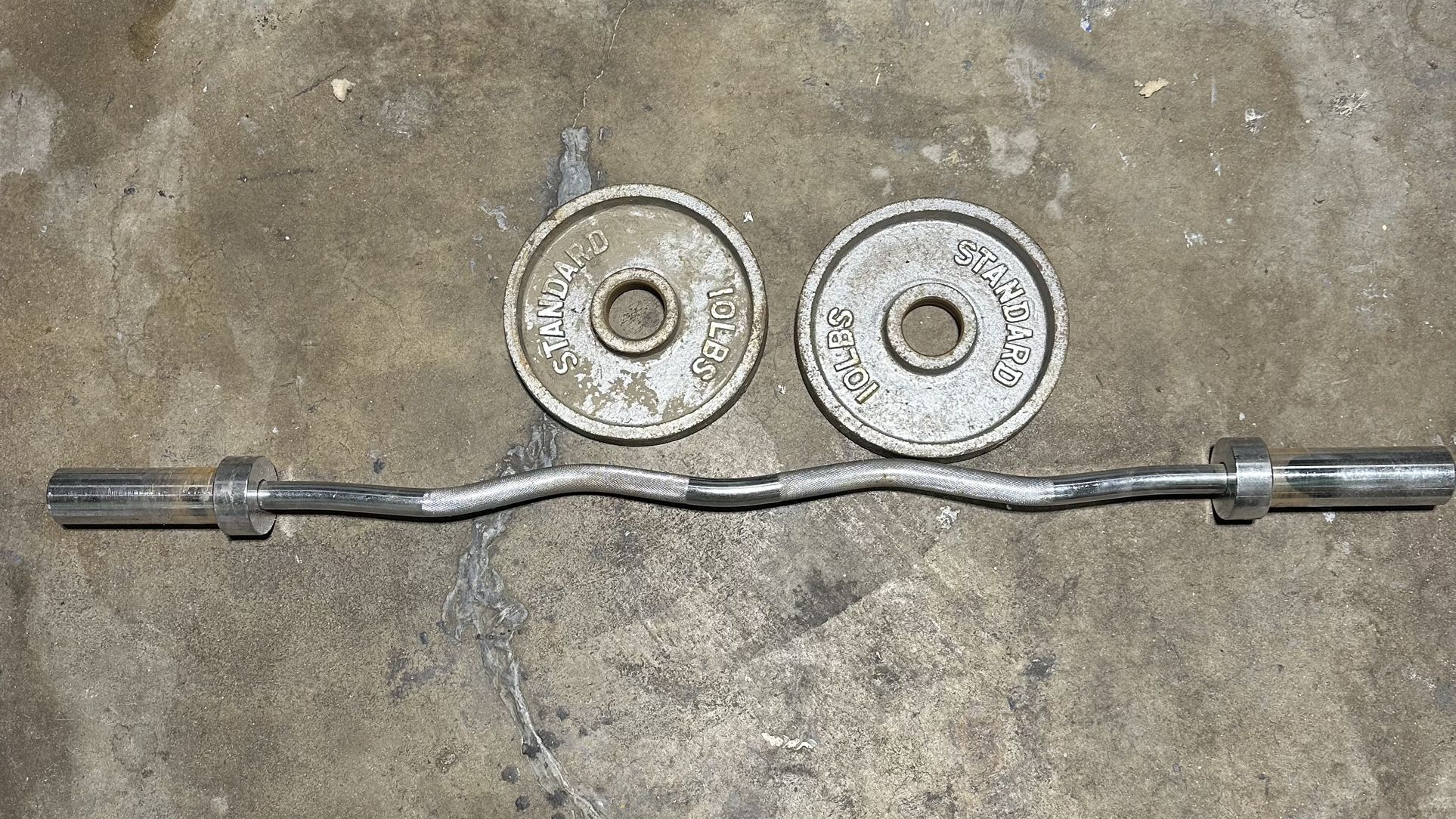 Curl Bar Olympic Barbell 