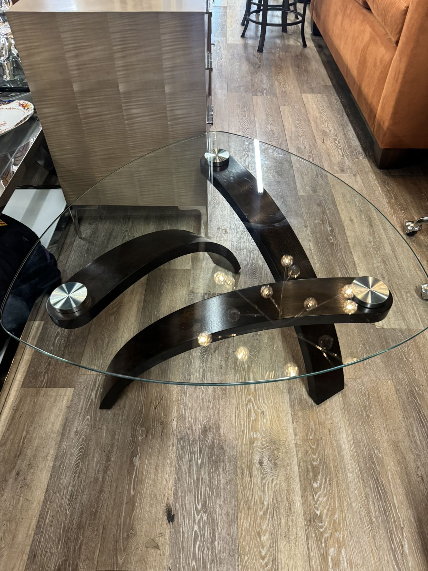 Glass Coffee Table - 34” x 34” - Excellent Condition 