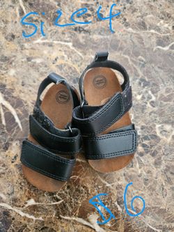 Toddler Black Sandals Size 4