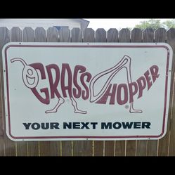 Vintage Embossed Metal Sign Collection – Grasshopper Dealer Sign & Speed Limit 5 – Man Cave, Shop & Garage Decor