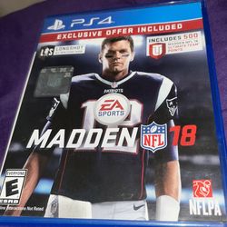 PS4 Madden 18 Disc