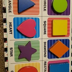 Melissa and Doug chunky puzzle SHAPES