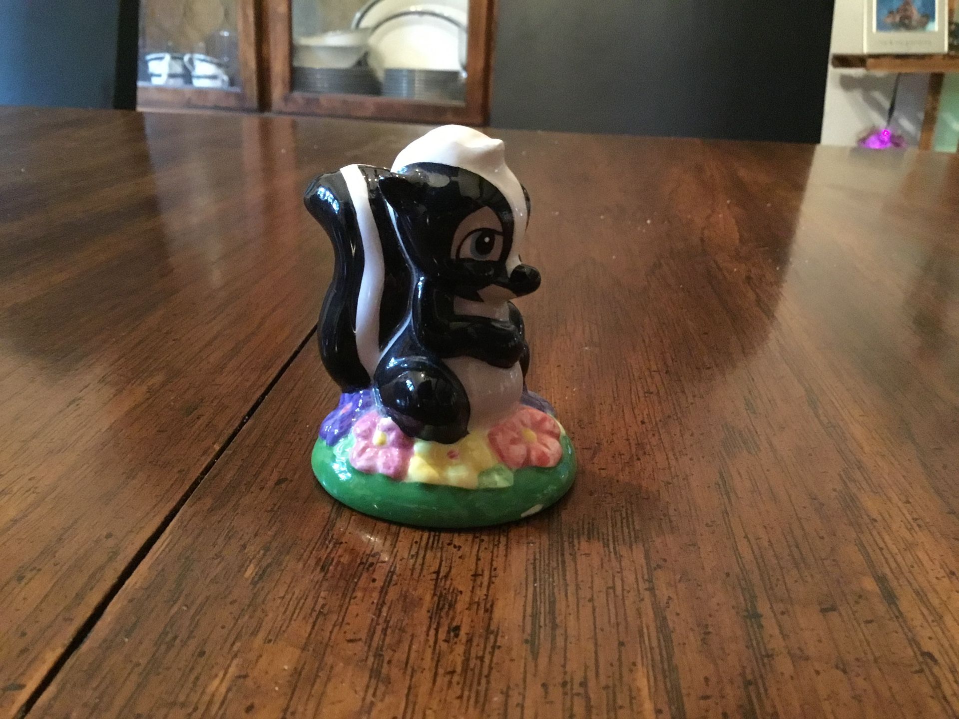Disney Flower Skunk From Bambi Ceramic Figure
