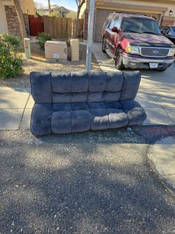 Futon with missing leg