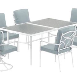 7 Pcs - Rectangle Outdoor Dining Set