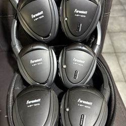 Black Wireless Car Headphones