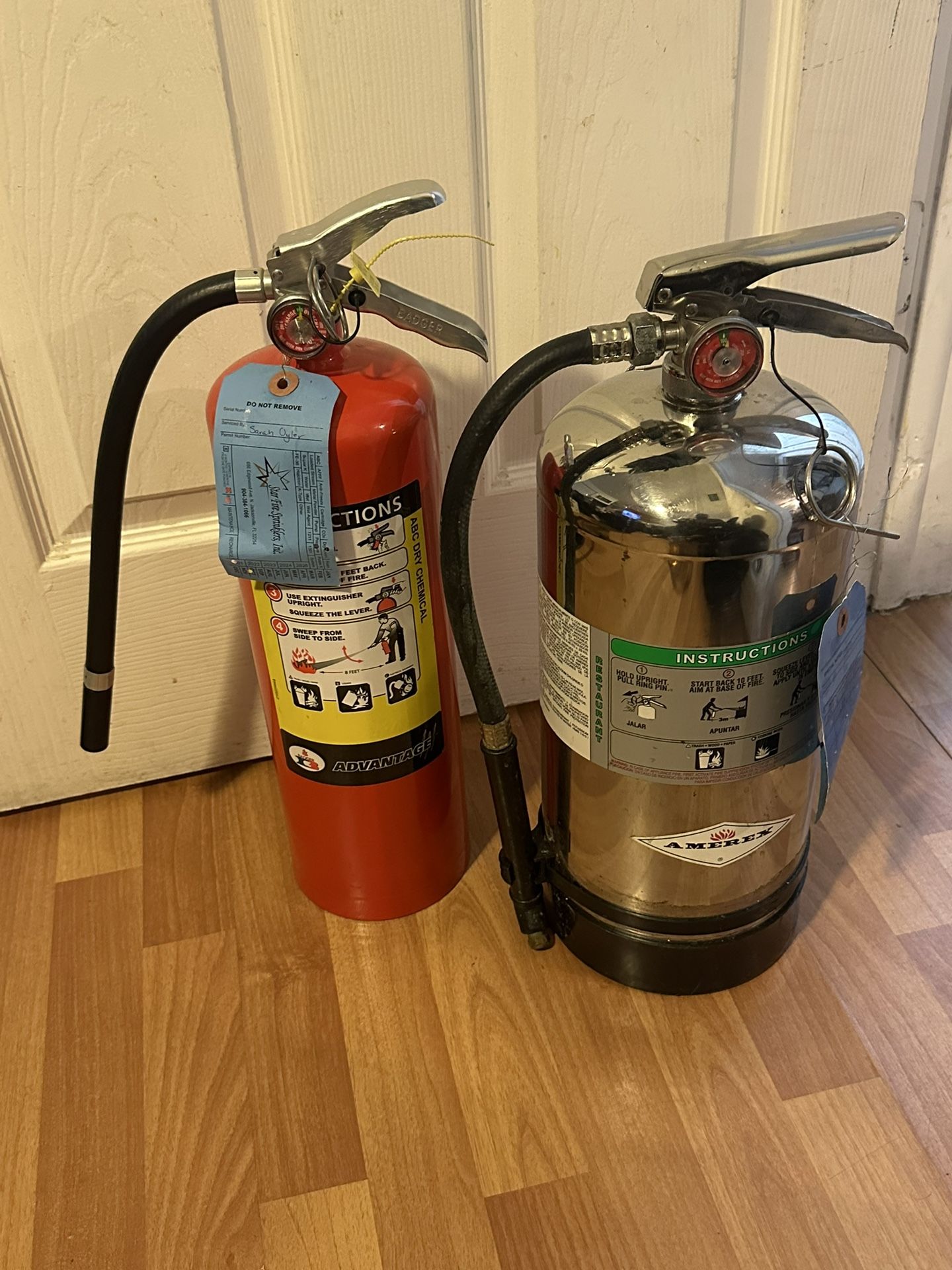 2 Fire Extinguishers (selling Separate Or Together)