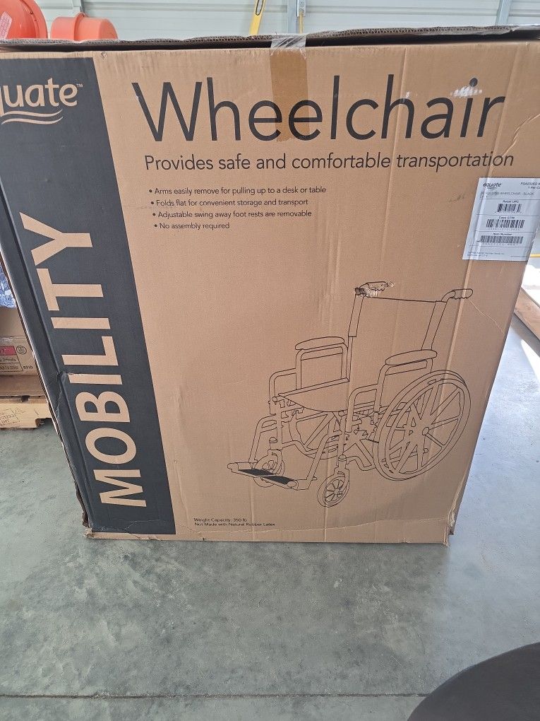 Folding Black Wheel Chair