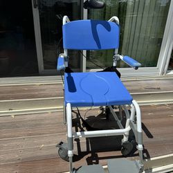 EZee Life Tilt Rehab Shower Commode Chair 190 by Healthline