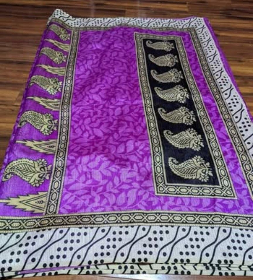 Beautiful Cotton Silk Saree(half saree model) with unstitched attach blouse for $20
