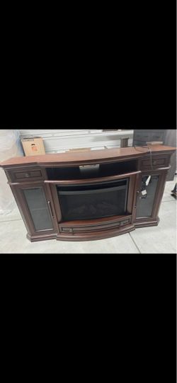Fireplace TV Stand Console