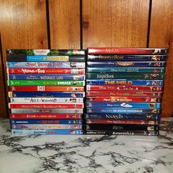 (30) Disney mulan bolt up brave junglebook and more Kids cartoon family animated dvd movie wholesale collection lot