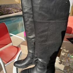 Vince Camuto Over The Knee Leather Jorshie Boots Size 9