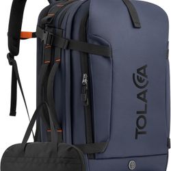 Brandnew  Travel Laptop Backpack, TSA Friendly Flight Approved Carry-on Business Rucksack Work Backpack with Extra Toiletry Bag, Dual Storage for 17.3