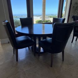 54” Dining Table with 4 Chairs - $275