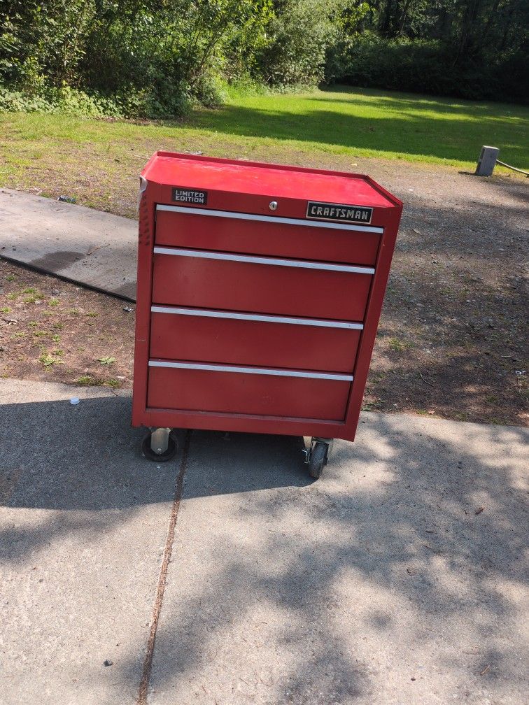 Nice Craftsman 4 Drawer Limited Edition Steel Rolling Tool Cart