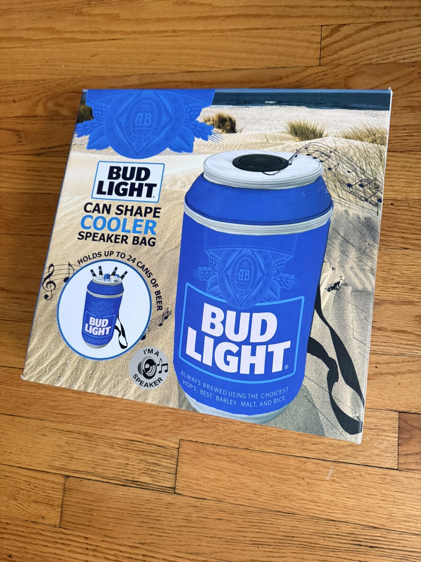 Bud Light 24 Can Cooler Bag with Bluetooth Speakers