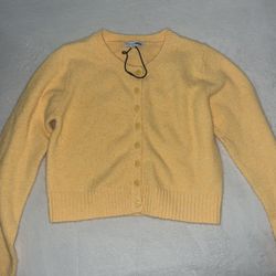 Yellow Knit Sweater 