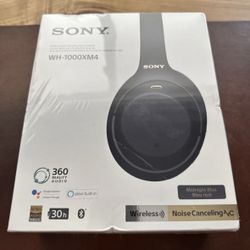 SONY 1000XM4 Over Ear Headphones (Blue)