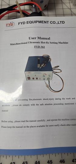 Rhinestone Machine 220 Volts