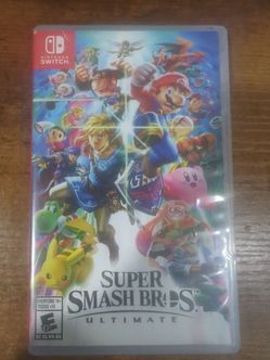 Nintendo switch game super smash bros