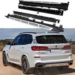 Fit 19-24 BMW X5 G05 OE Style Running Board Side Step Bars In Pair