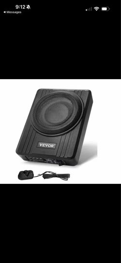 VEVOR 10 in. 300W Low Profile Underseat Car Subwoofer System with Built-In Amp